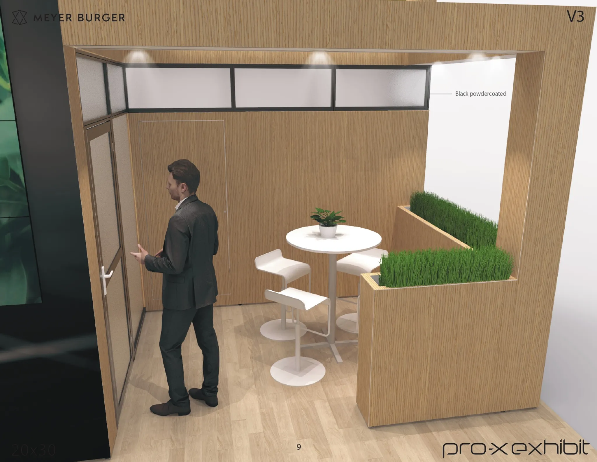 20x30 Péninsule booth design by Pro-X Exhibits